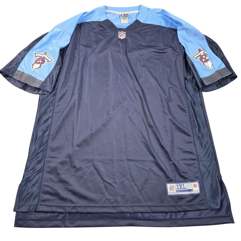 Tennessee Titans Jersey Mens 2XLT Blue NFL Football NFL Pro Line Tall Mesh Blank